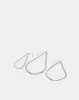 Women Silver Embellished Necklace Set (Pack of 3) sold by Redtag