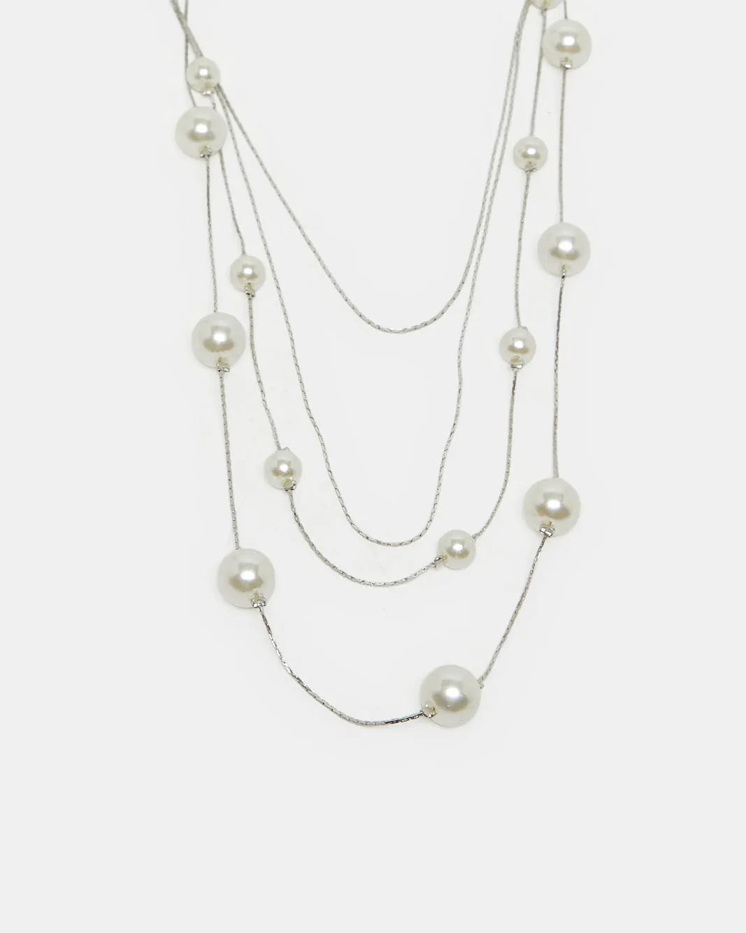 Women Silver Embellished Necklace sold by Redtag product image thumbnail 2