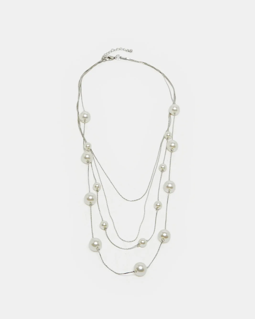 Women Silver Embellished Necklace sold by Redtag