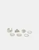 Women Silver Embellished Rings Set (Pack of 7) sold by Redtag