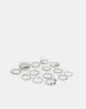Women Silver Embellished Rings Set (Pack of 14) sold by Redtag