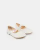 Girls White Textured Ballerina sold by Redtag
