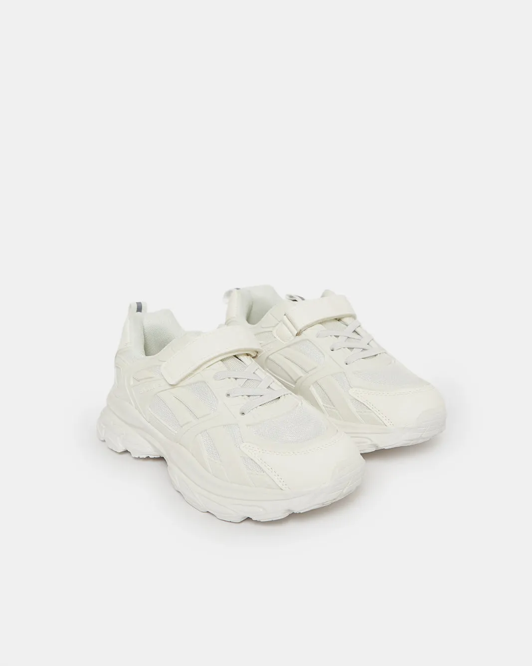 Senior Girls White Velcro Trainer sold by Redtag product image thumbnail 2