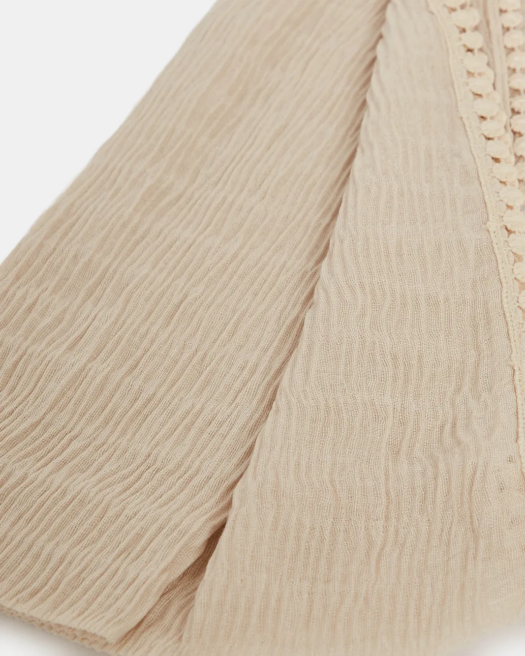 Girls Beige Pleated Scarf sold by Redtag product image thumbnail 4