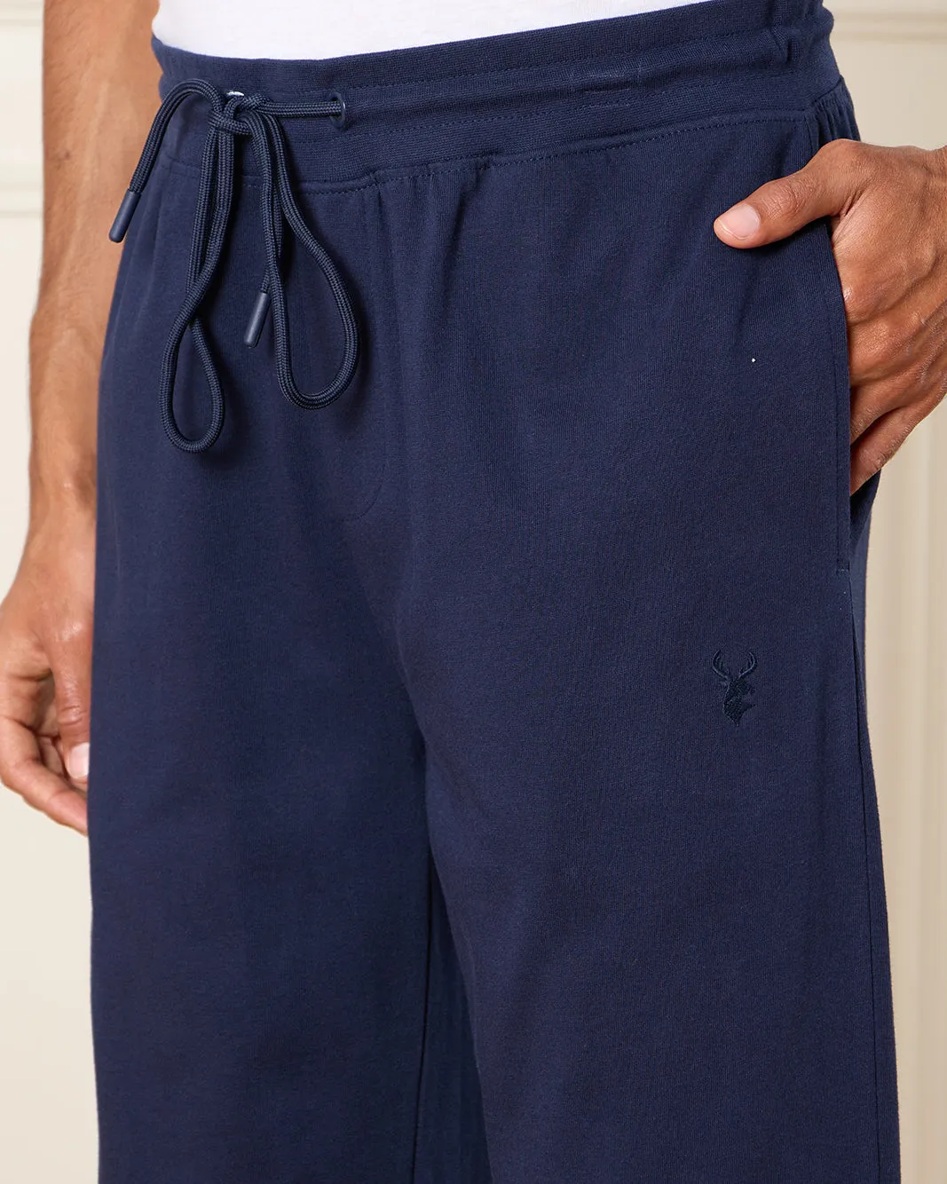 Men Navy Solid Pyjama Bottom sold by Redtag product image thumbnail 4
