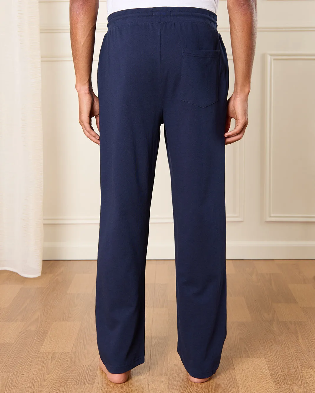 Men Navy Solid Pyjama Bottom sold by Redtag product image thumbnail 3