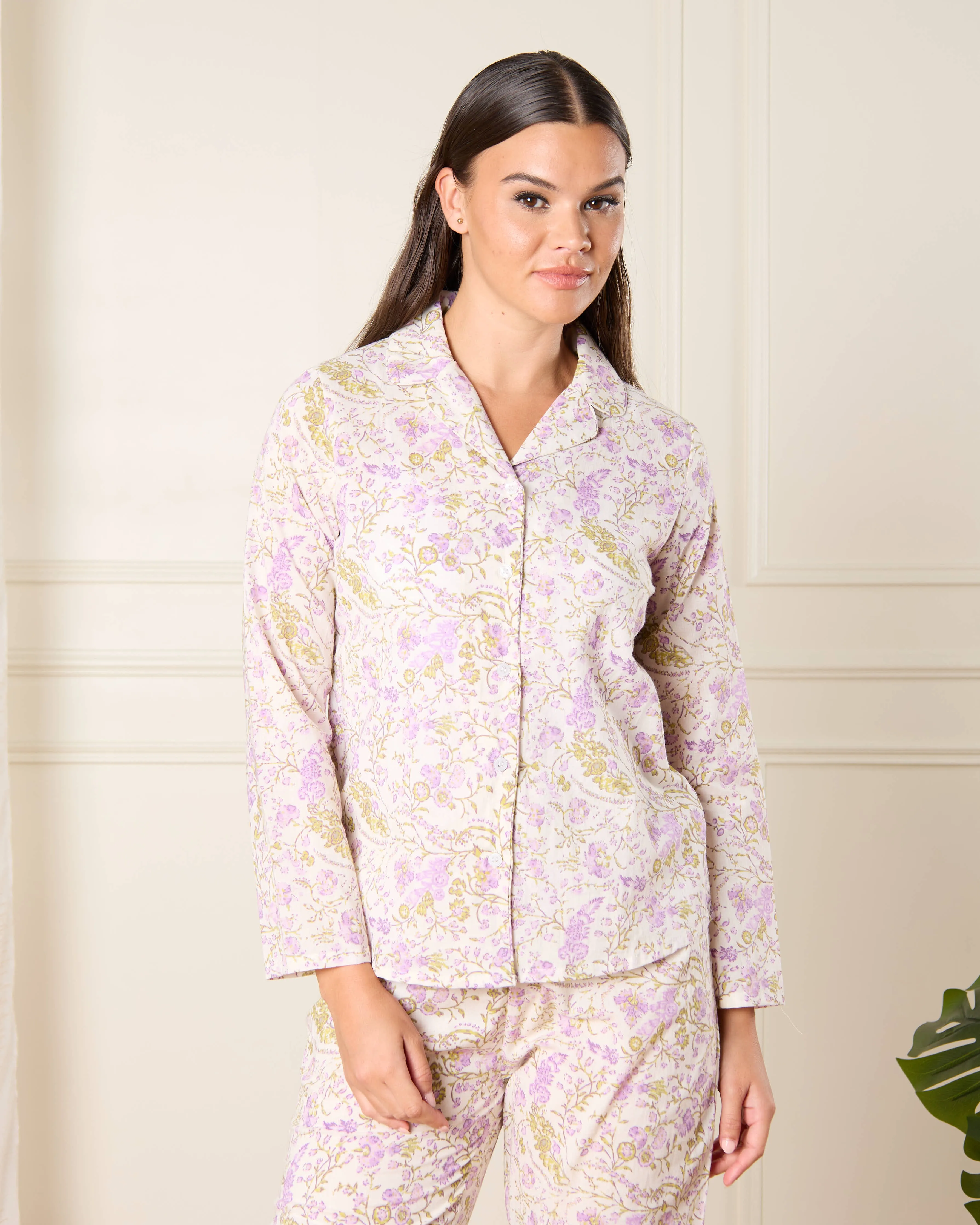 Women White Printed Collared Pyjama Set (2 Piece) sold by Redtag product image thumbnail 2