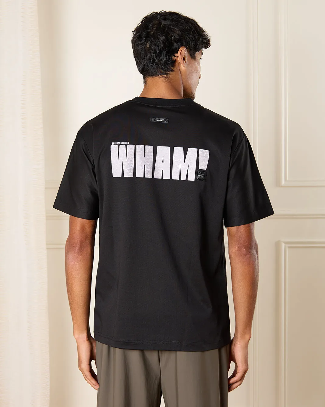 Men Black Printed T-Shirt sold by Redtag product image thumbnail 3