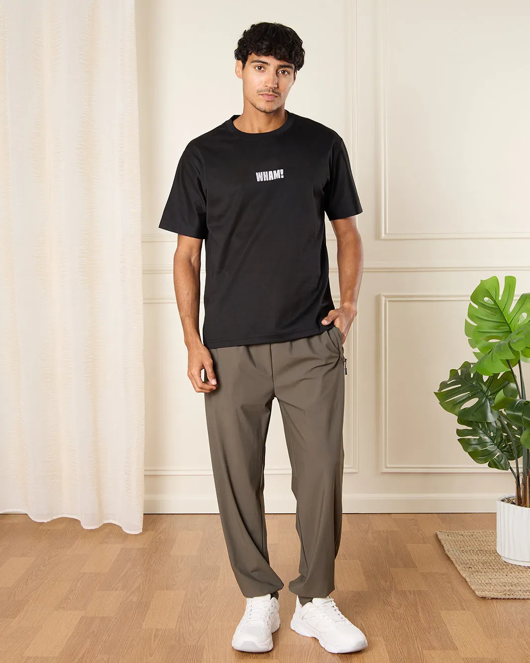 Men Black Printed T-Shirt sold by Redtag product image thumbnail 2