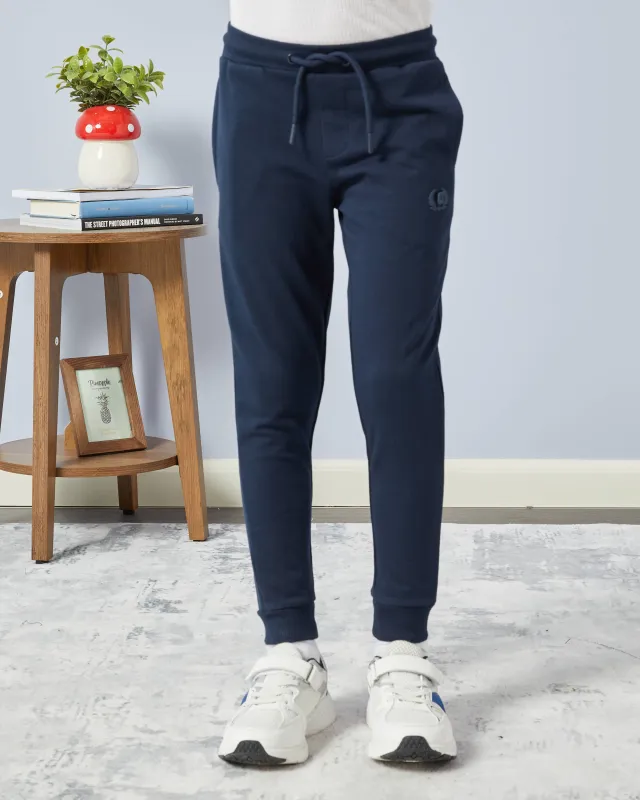 Boys Navy And Grey Active Pants Set (Pack of 2) sold by Redtag
