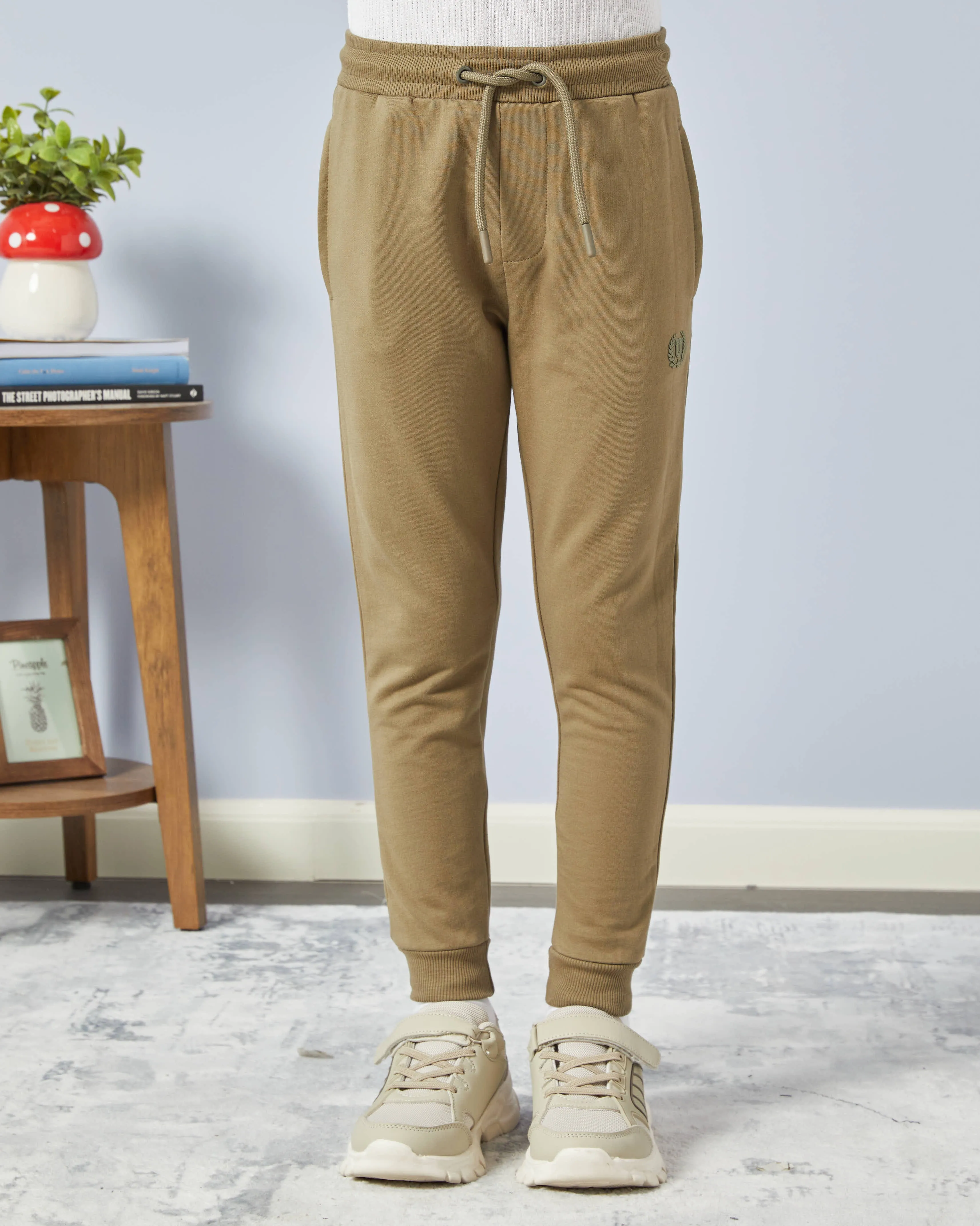 Boys Cream And Olive Active Pants Set (Pack of 2) sold by Redtag product image thumbnail 2