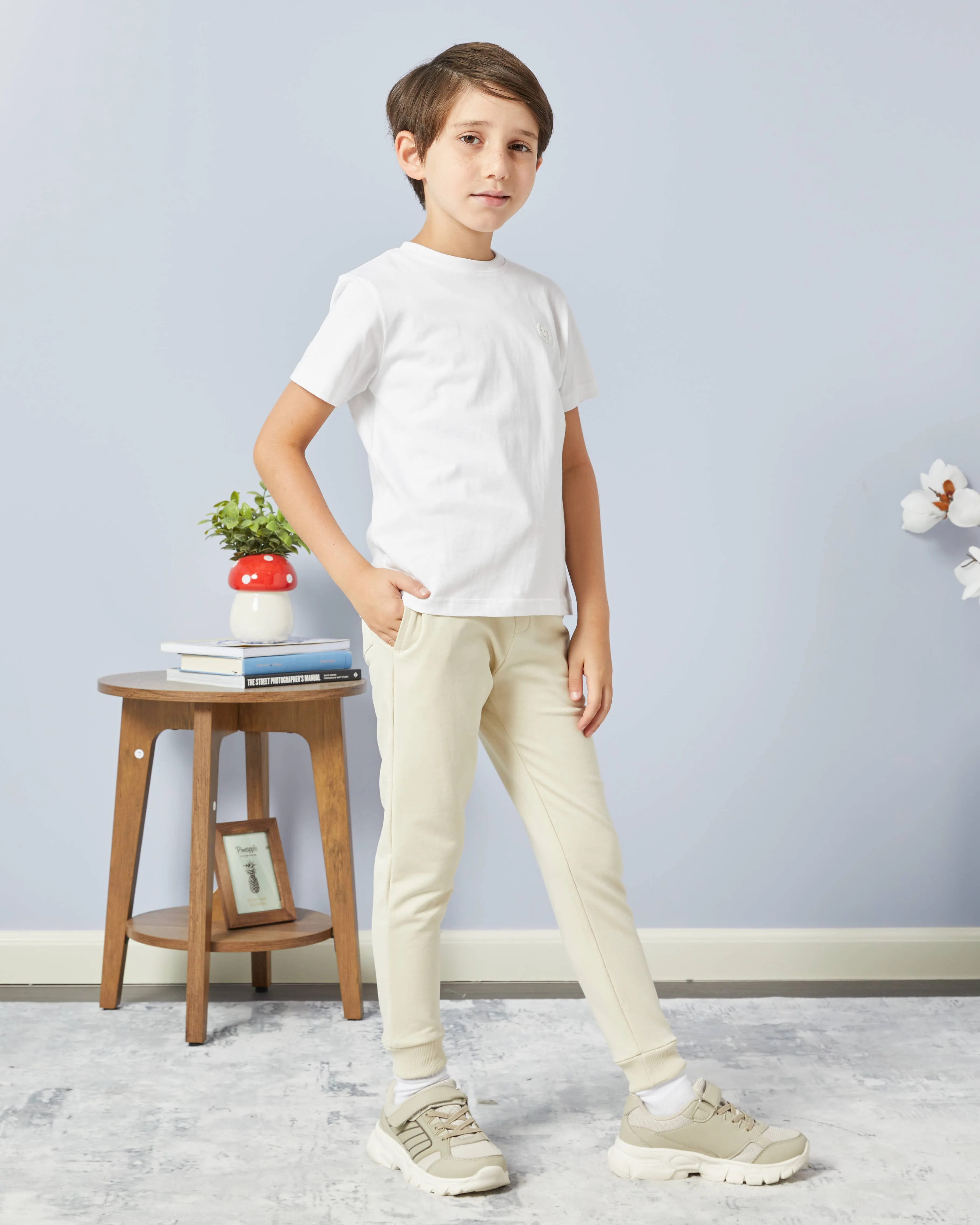 Boys Cream And Olive Active Pants Set (Pack of 2) sold by Redtag product image thumbnail 3