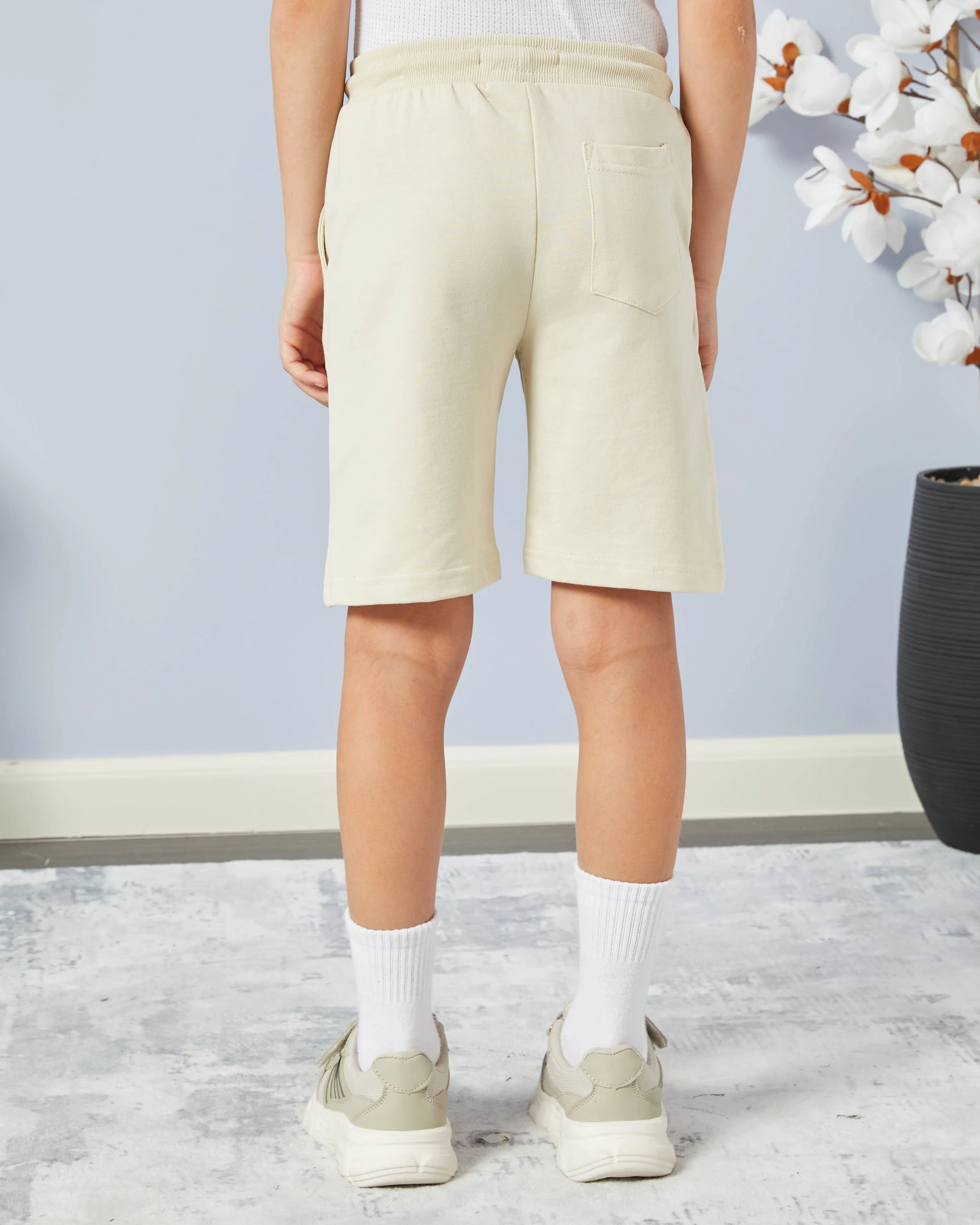 Boys Cream And Olive Shorts Set (Pack of 2) sold by Redtag product image thumbnail 4