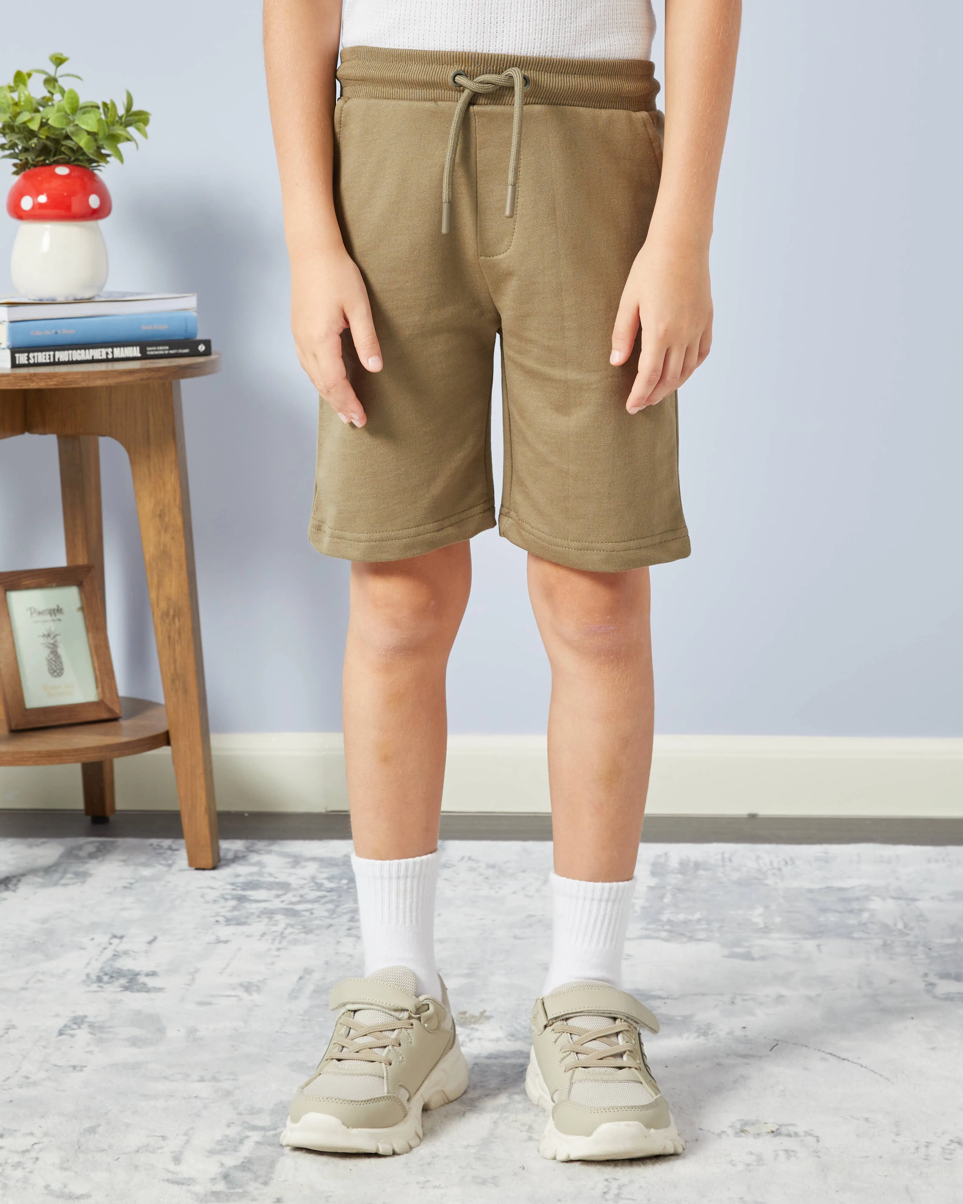 Boys Cream And Olive Shorts Set (Pack of 2) sold by Redtag product image thumbnail 2