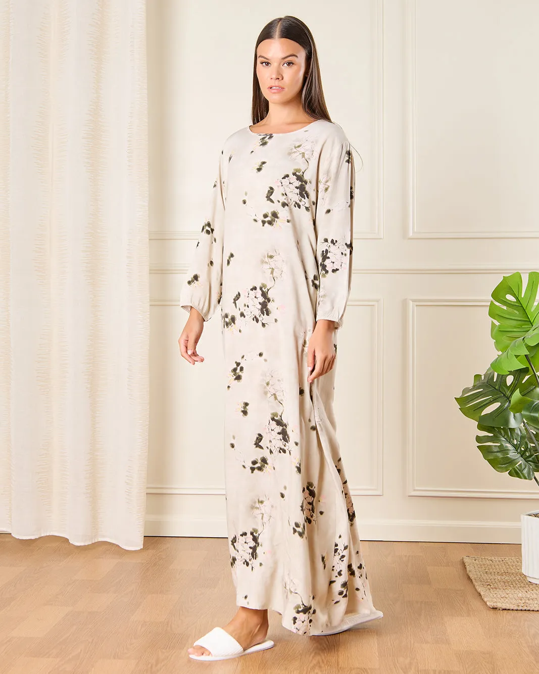 Women Beige Printed Nightgown sold by Redtag product image thumbnail 4