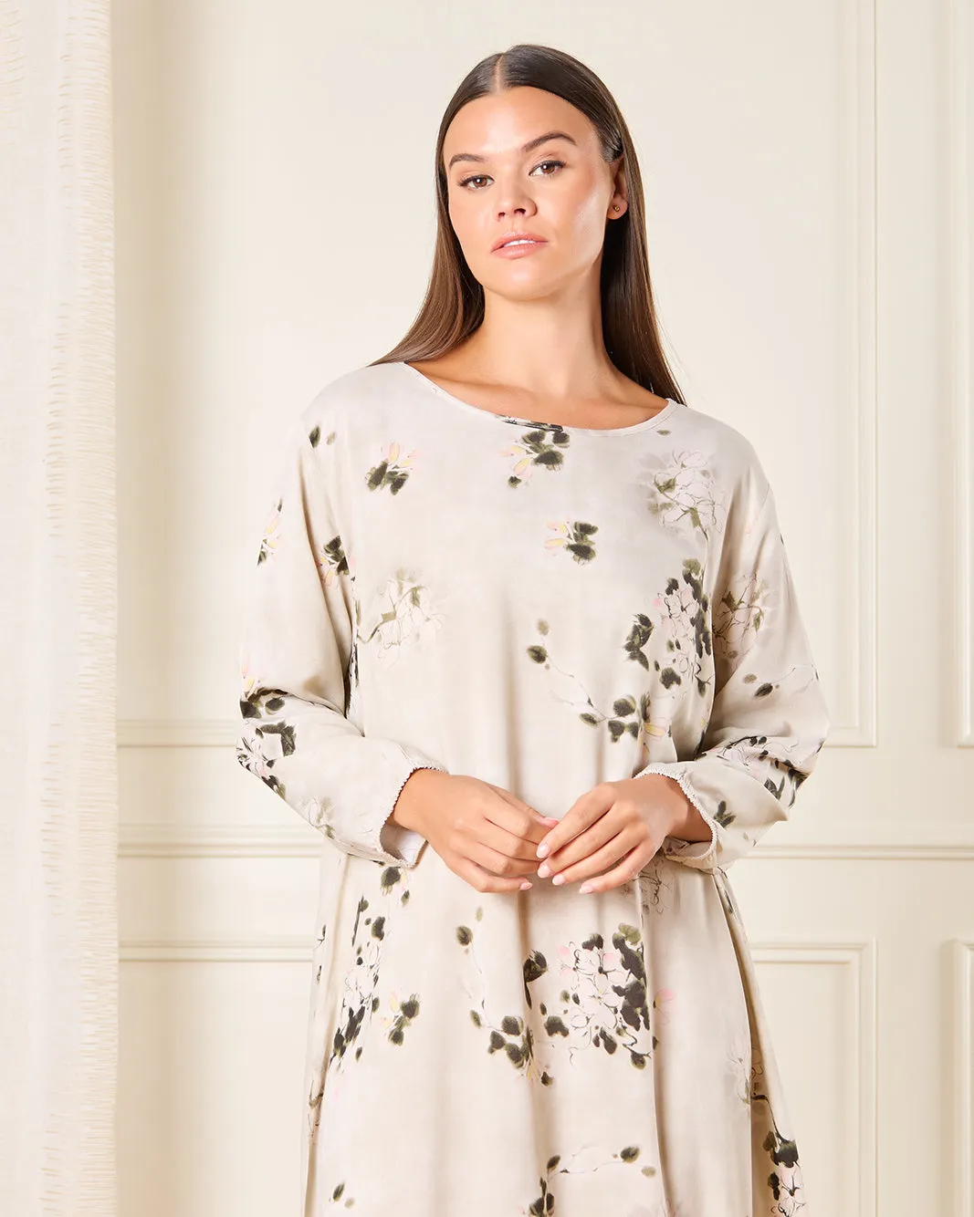 Women Beige Printed Nightgown sold by Redtag product image thumbnail 2