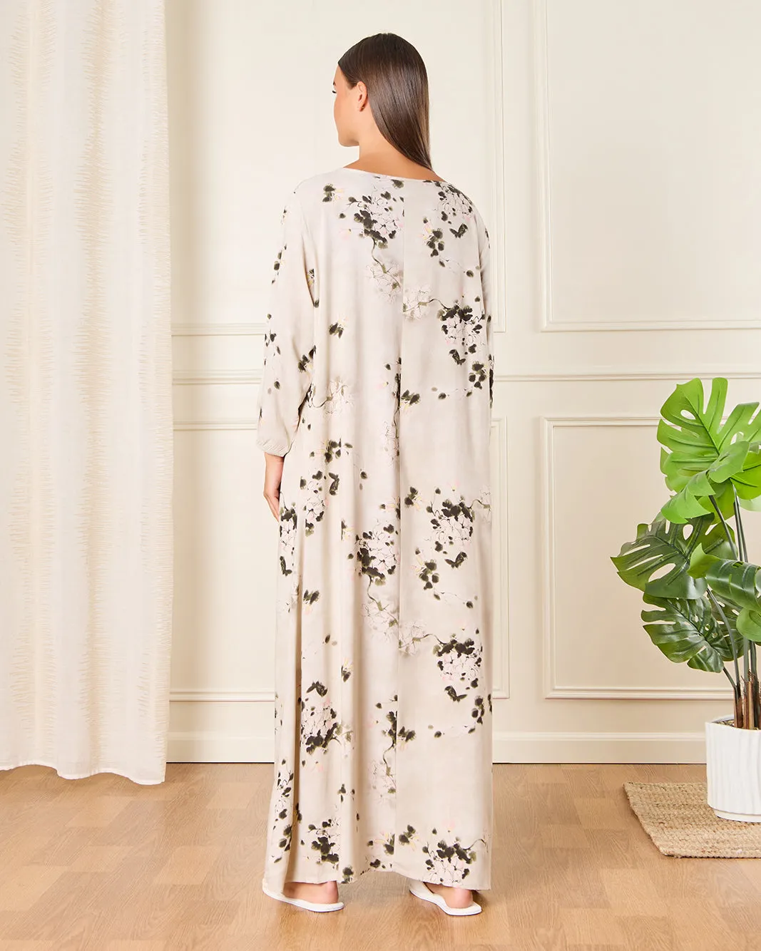 Women Beige Printed Nightgown sold by Redtag product image thumbnail 3