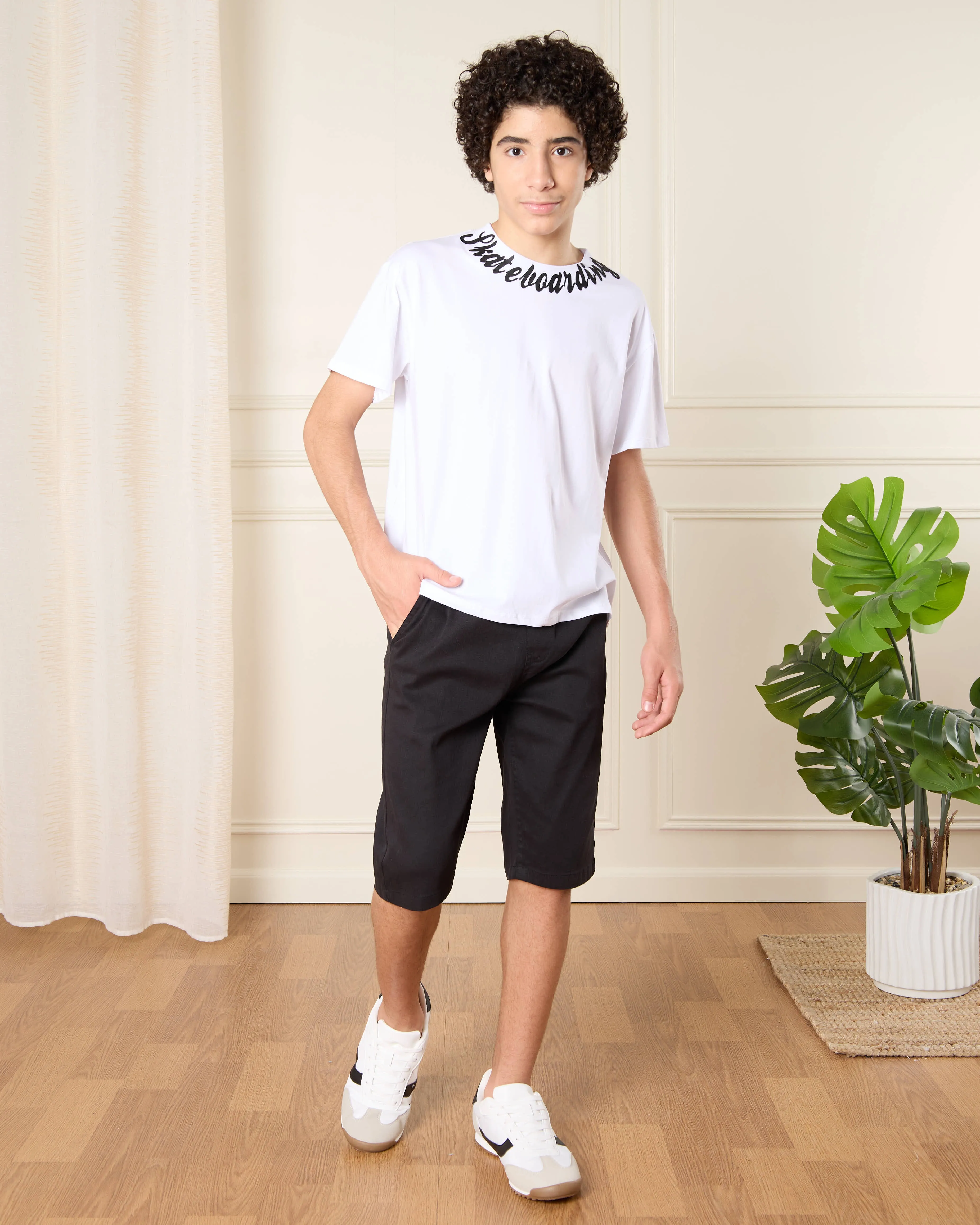 Senior Boys White Printed T-Shirt sold by Redtag product image thumbnail 2