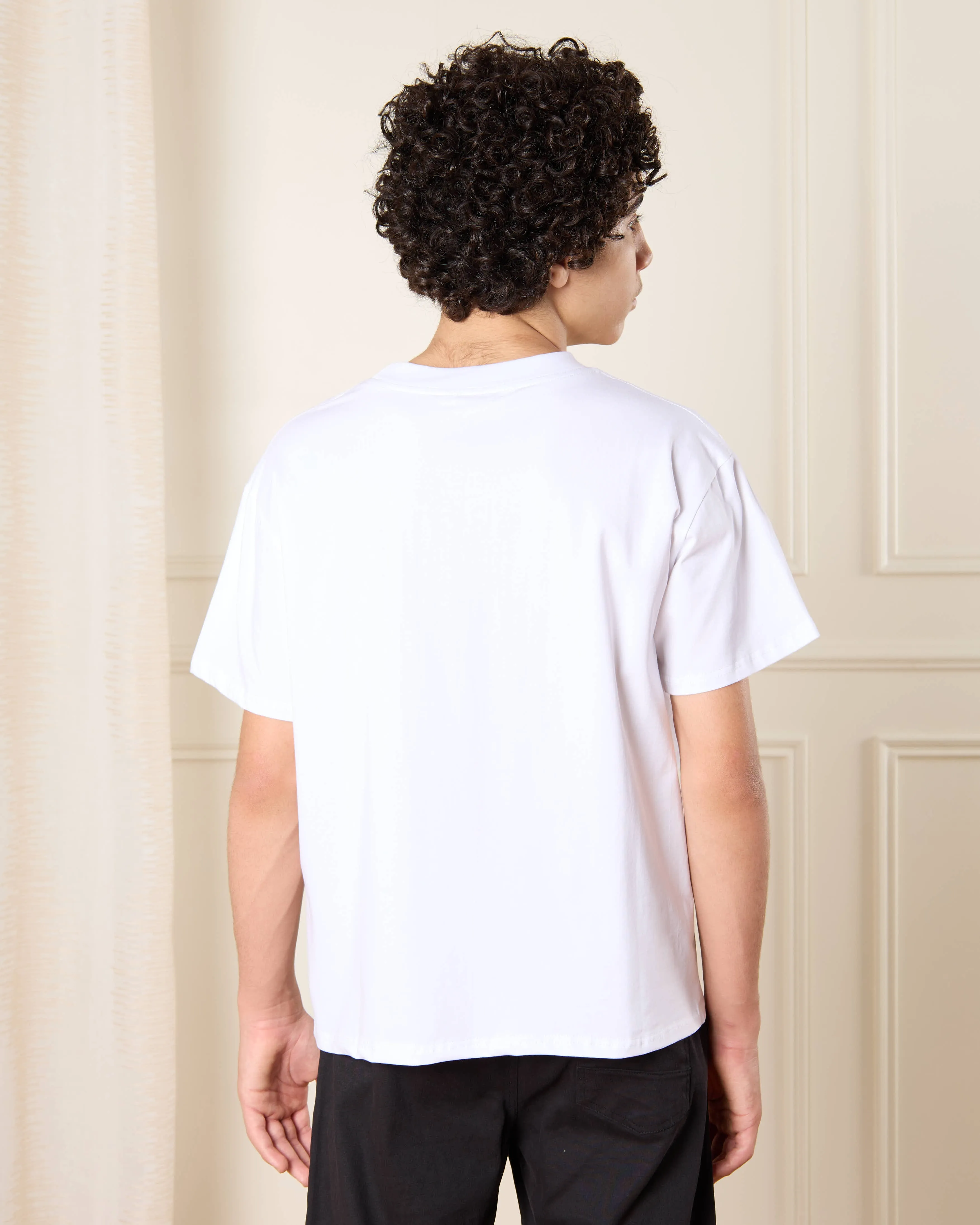 Senior Boys White Printed T-Shirt sold by Redtag product image thumbnail 3