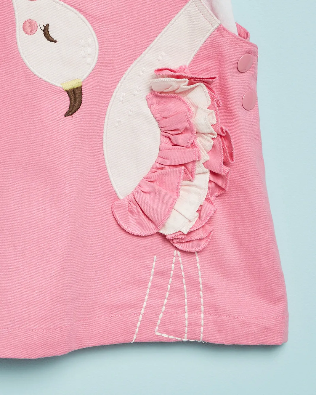 Infant Girls Pink Flamingo Dress With T-Shirt (2 Piece) sold by Redtag product image thumbnail 3