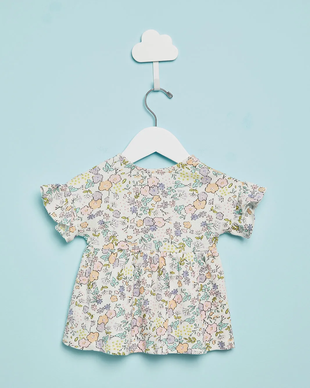 Infant Girls Mint Floral Print Blouse sold by Redtag product image thumbnail 4