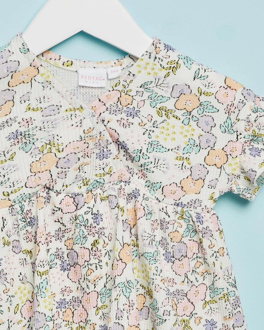 Infant Girls Mint Floral Print Blouse sold by Redtag product image thumbnail 2