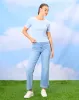 Women Blue Straight Fit Jeans sold by Redtag