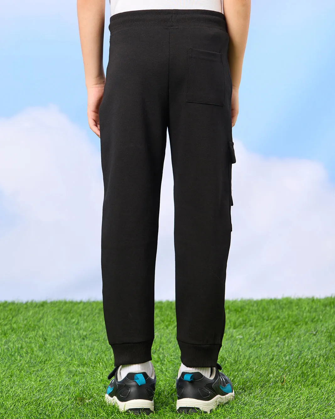 Boys Black Jogger Pants sold by Redtag product image thumbnail 3