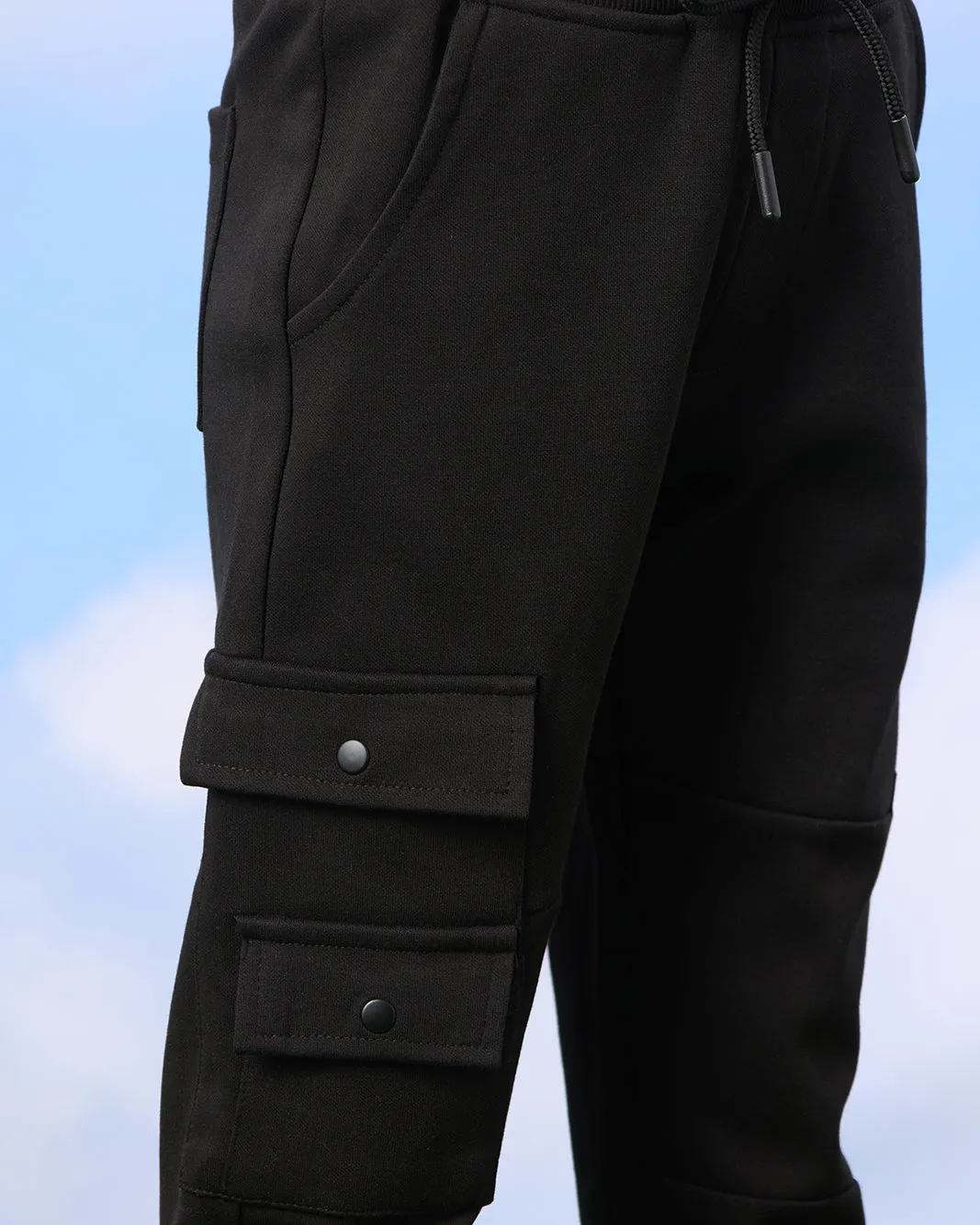 Boys Black Jogger Pants sold by Redtag product image thumbnail 4