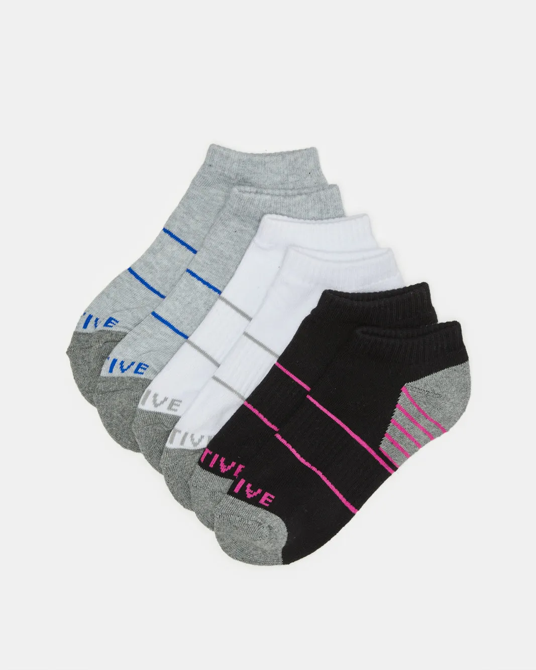 Women Assorted Ankle Length Sports Socks (3 Pairs) sold by Redtag