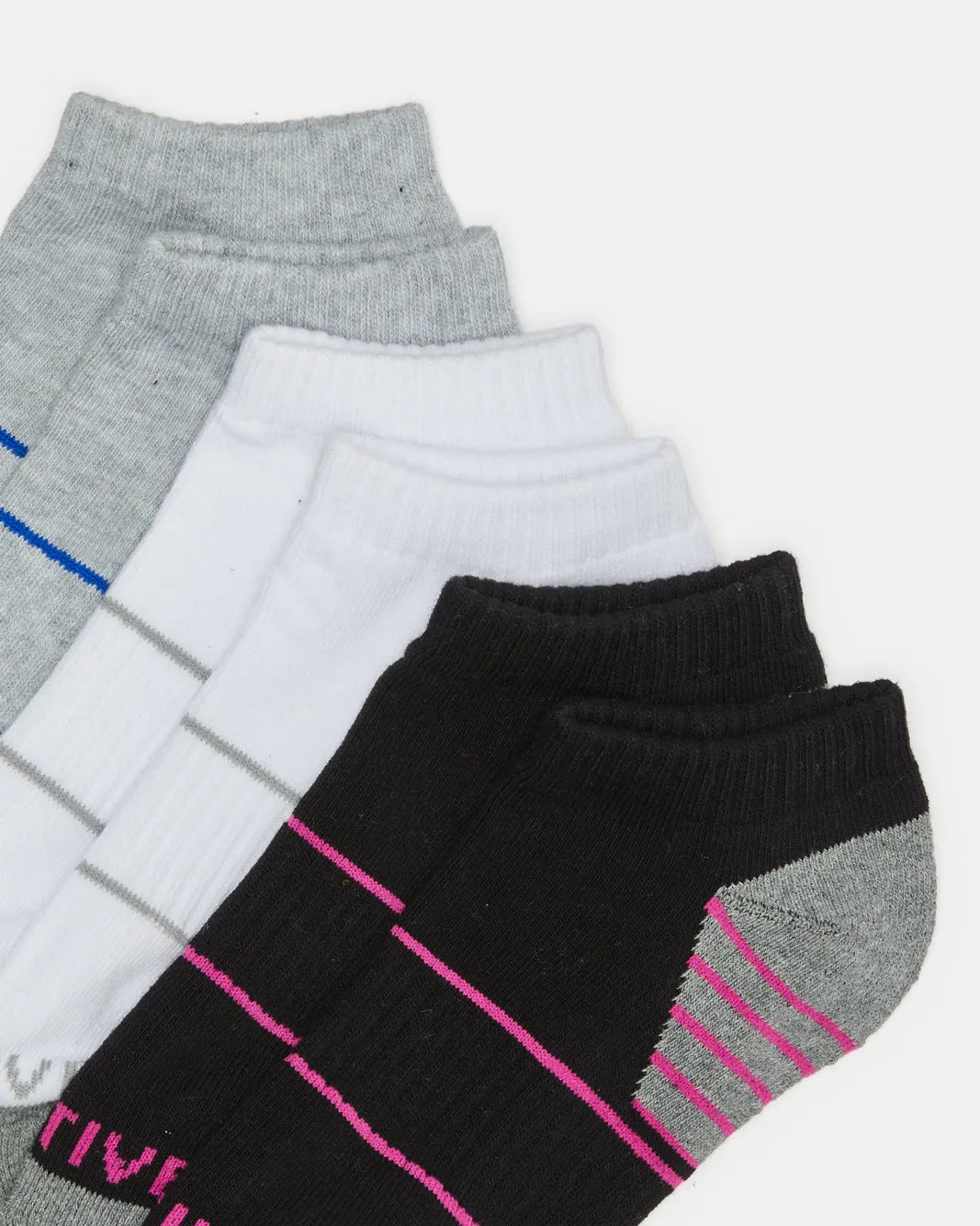 Women Assorted Ankle Length Sports Socks (3 Pairs) sold by Redtag product image thumbnail 3