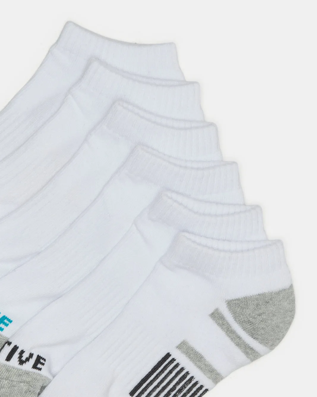 Women White Ankle Length Sports Socks (3 Pairs) sold by Redtag product image thumbnail 3