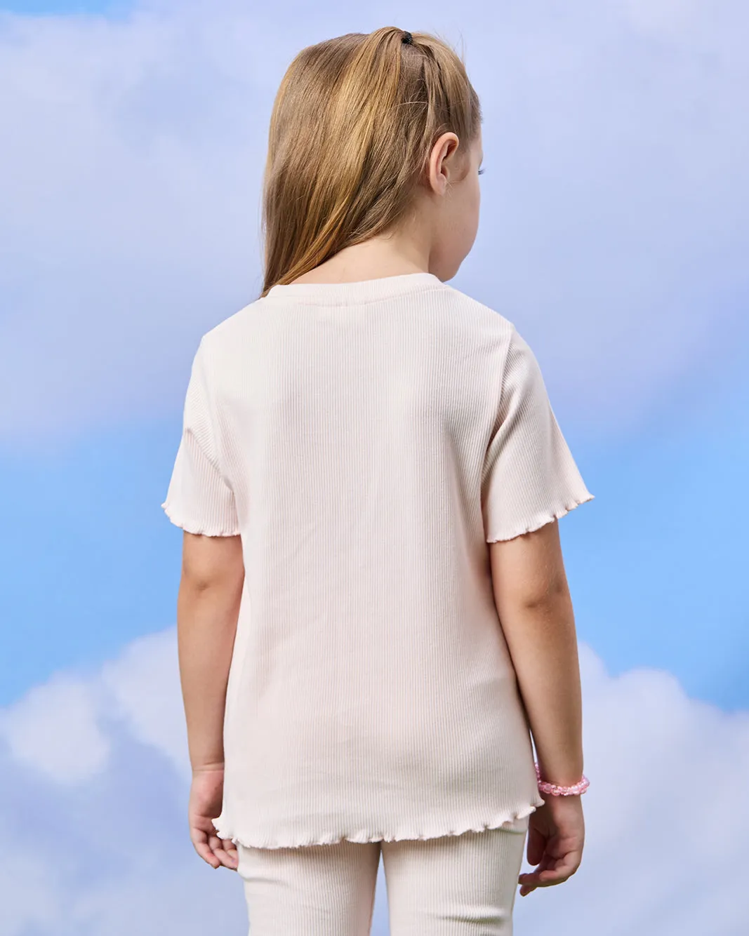 Girls Pink Placement Print T-Shirt sold by Redtag product image thumbnail 3