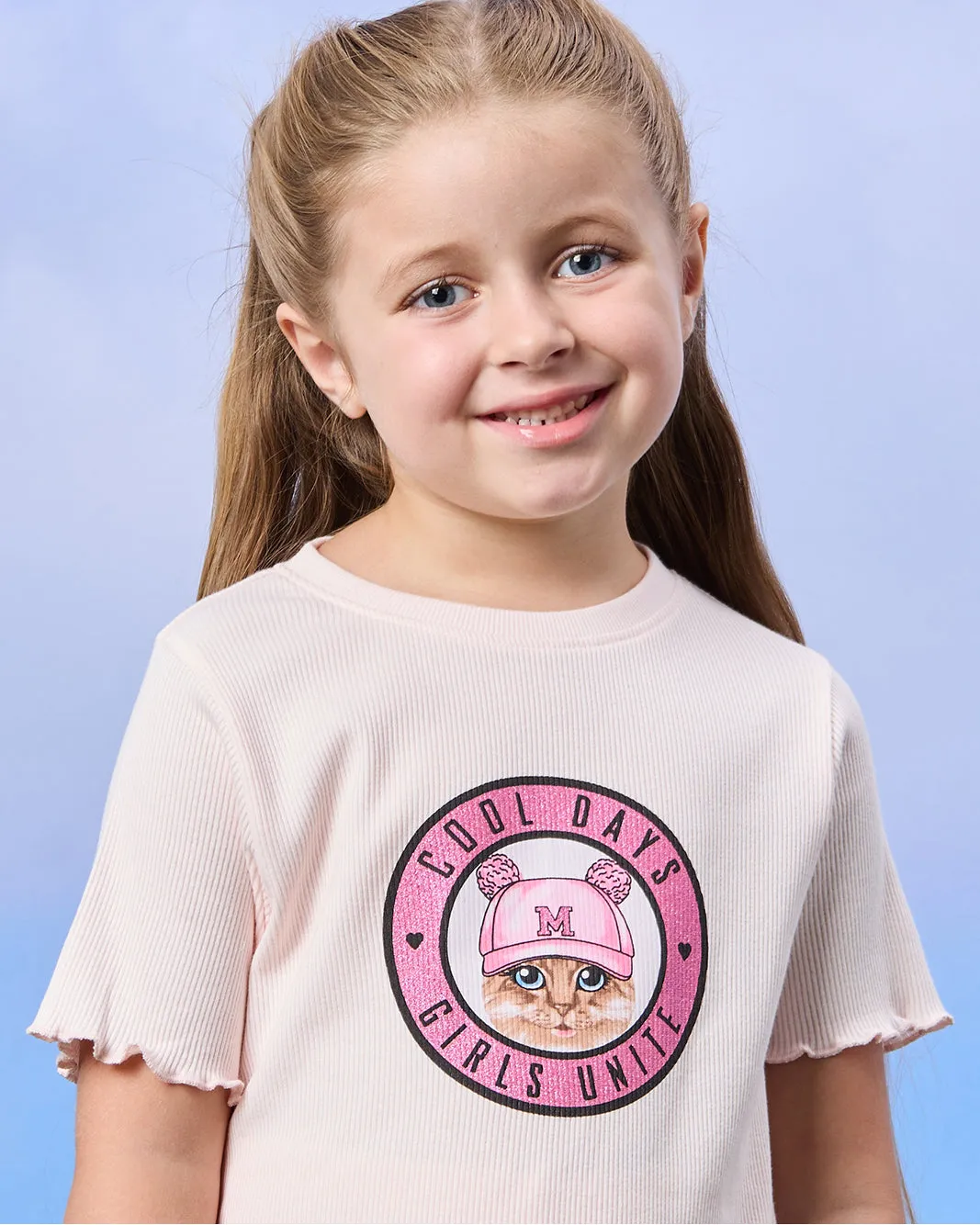 Girls Pink Placement Print T-Shirt sold by Redtag product image thumbnail 4