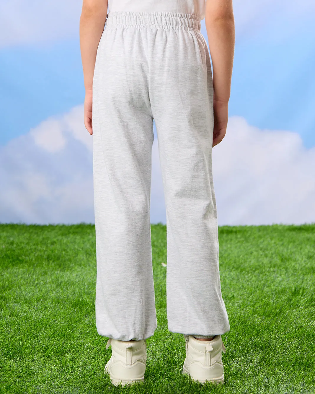 Girls Grey So Lovely Printed Active Track Pants sold by Redtag product image thumbnail 3