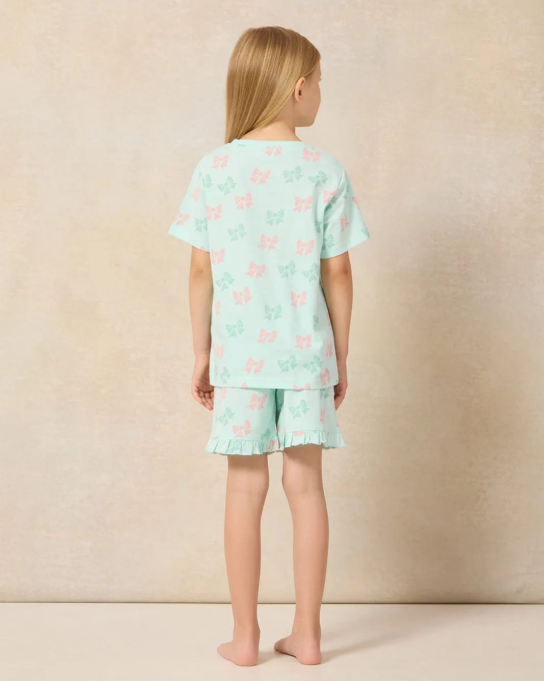 Girls Blue Printed Pyjama Set (2 Piece) sold by Redtag product image thumbnail 4