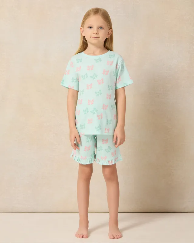 Girls Blue Printed Pyjama Set (2 Piece) sold by Redtag