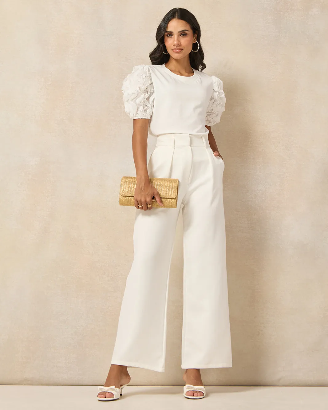 Women Ivory Puff Sleeve Top sold by Redtag product image thumbnail 2