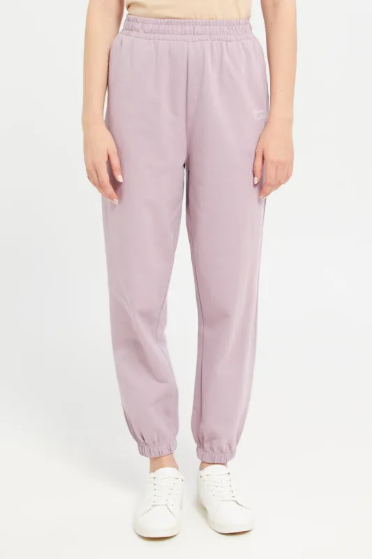 Women Mauve Jogger Pants sold by Redtag