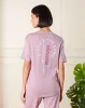 Women Lilac Placement Print Active T-Shirt sold by Redtag