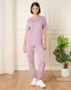 Women Lilac Placement Print Active T-Shirt sold by Redtag