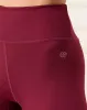 Women Burgundy Solid Active Leggings sold by Redtag