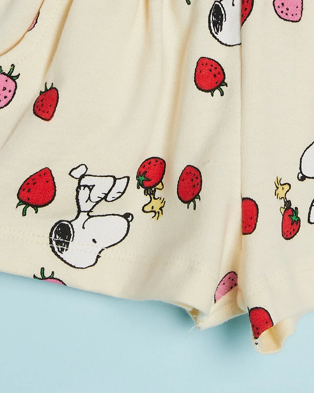 Infant Girls Beige Snoopy Print Shorts sold by Redtag product image thumbnail 4