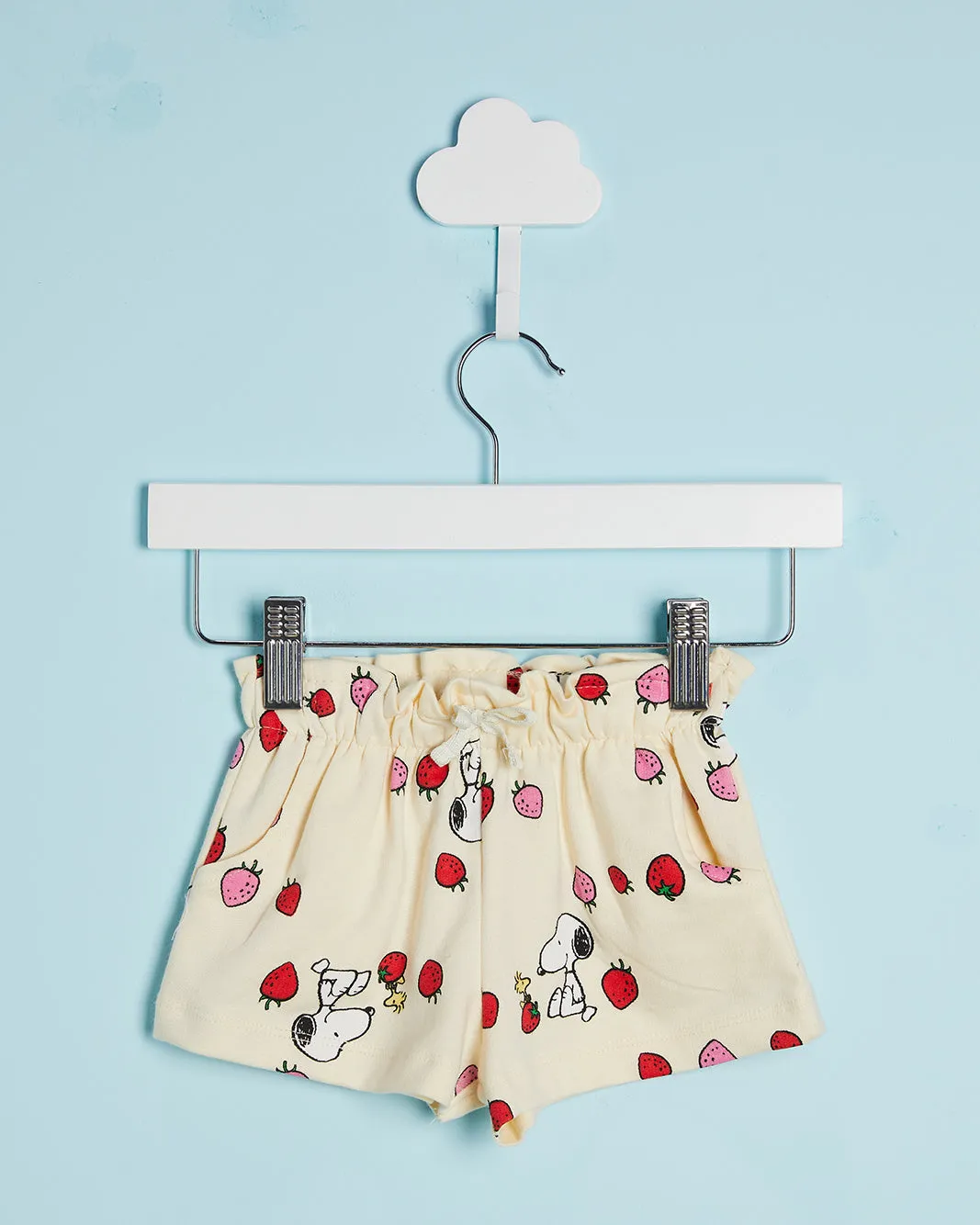 Infant Girls Beige Snoopy Print Shorts sold by Redtag