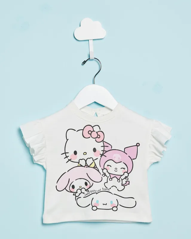 Infant Girls Ivory Hello Kitty And Friends T-Shirt sold by Redtag