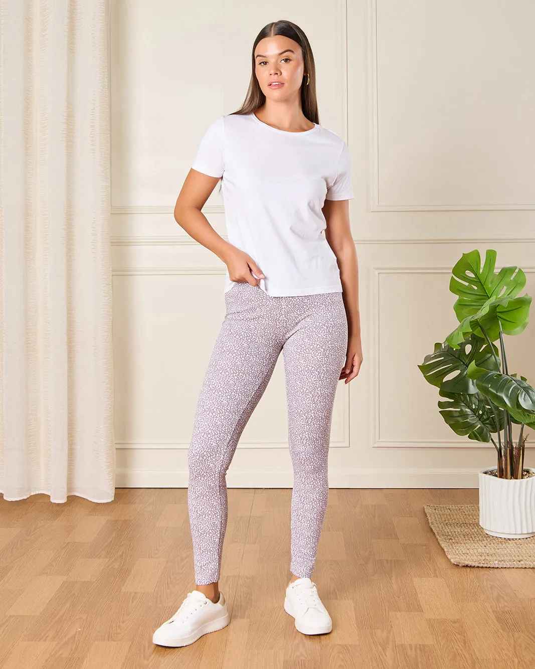 Women Pink Printed Leggings sold by Redtag product image thumbnail 2