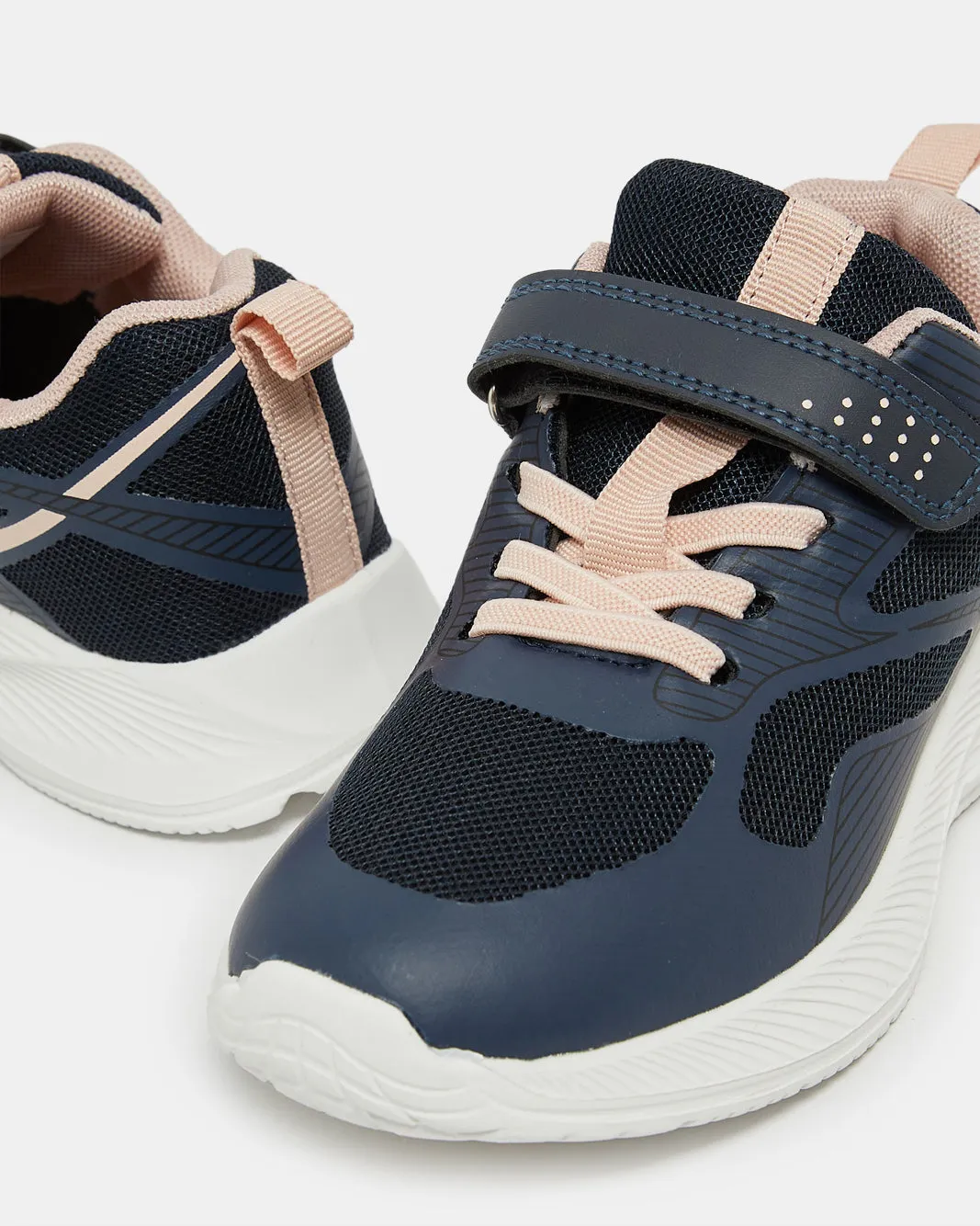 Girls Navy Velcro Trainer sold by Redtag product image thumbnail 3