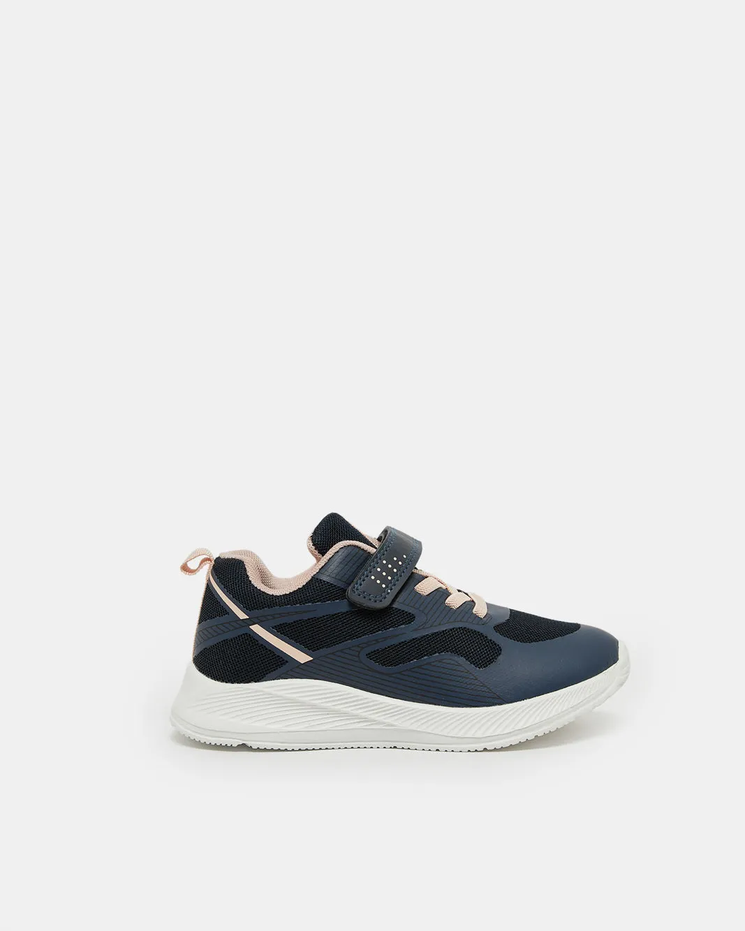 Girls Navy Velcro Trainer sold by Redtag
