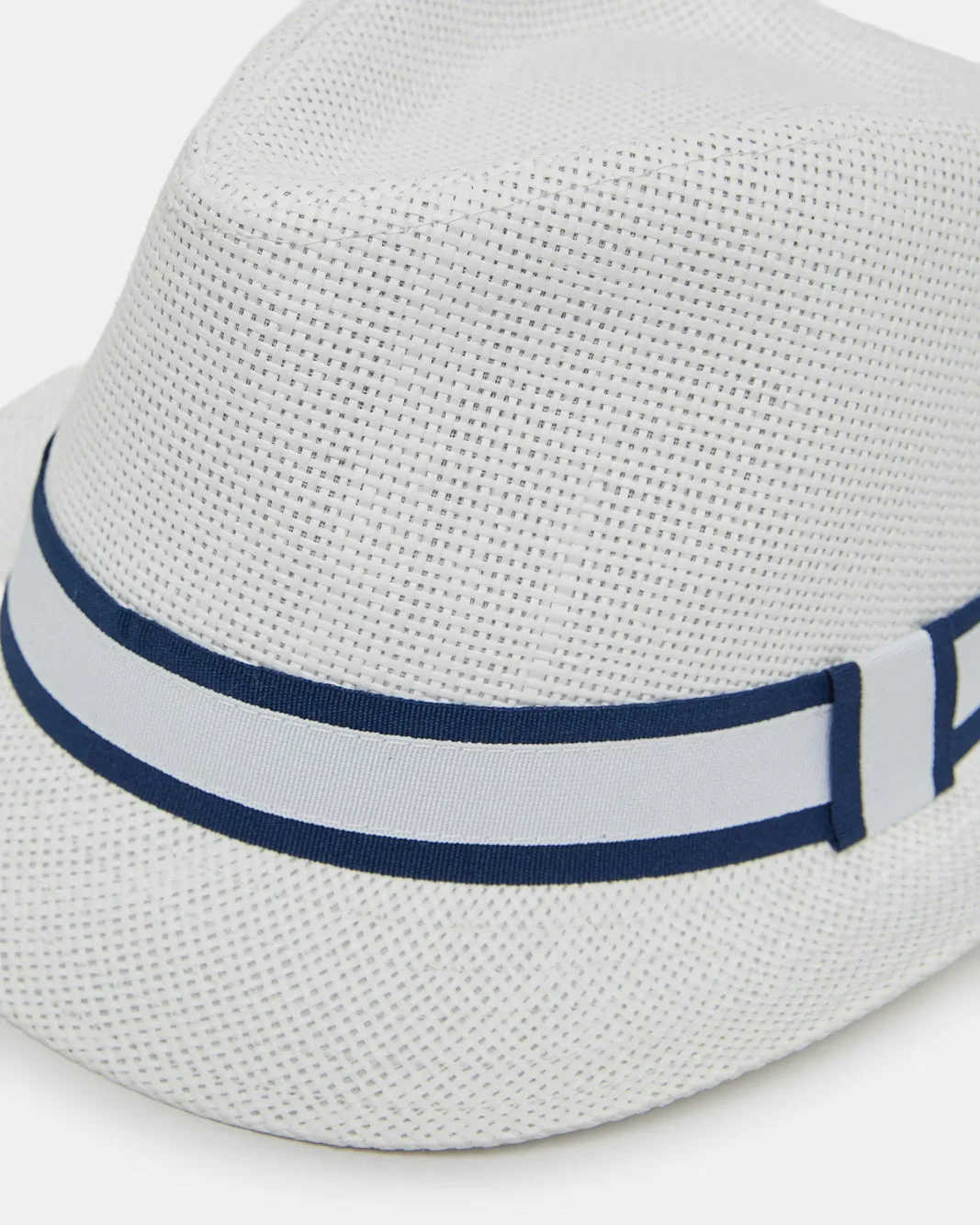 Boys White Fedora Hat With Band sold by Redtag product image thumbnail 3