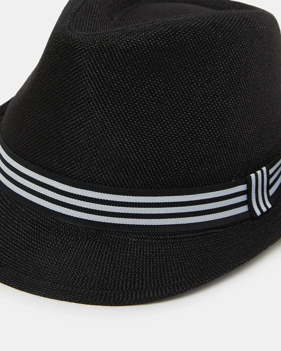 Men Black Fedora Hat With Band sold by Redtag product image thumbnail 3